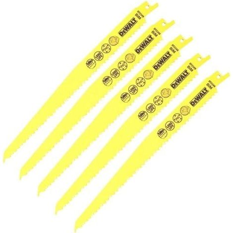 Hoja de sierra de sable DEWALT Plungepoint BIM para el corte de madera 228 mm - DT2349-QZ