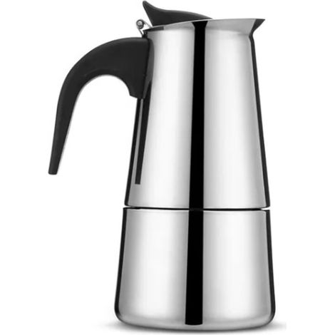 Cafetière italienne Moka 300 ml en acier inoxydable, design ergonomique et isotherme, idéale pour la maison