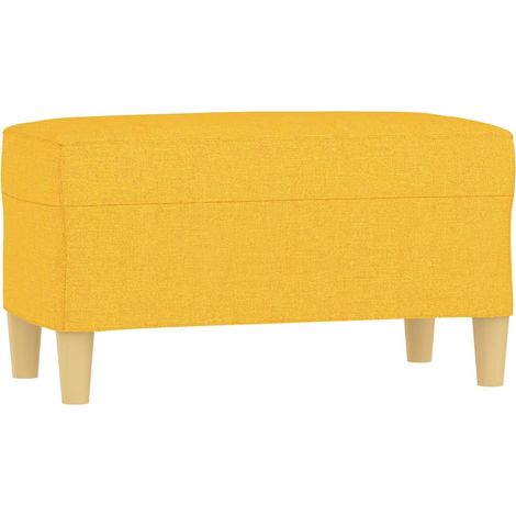 Banc d'entrée - Banc intérieur Jaune clair 70x35x41 cm Tissu fr9356 - Maison La Vie (1/5)