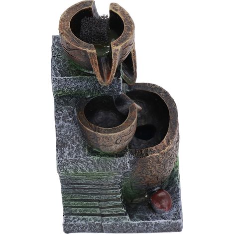 Fontaine d'intérieur à trois niveaux, connexion USB, design élégant, décoration tendance pour la maison et le bureau, 5 V (1/5)