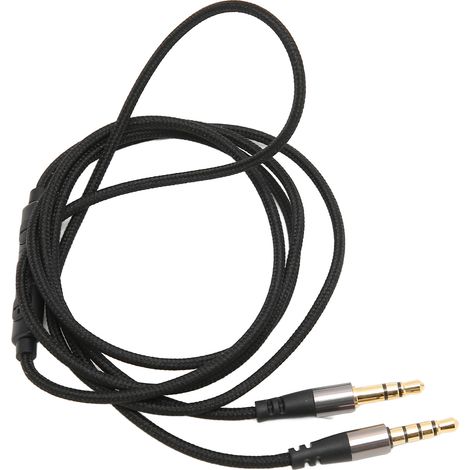 Câble d'extension pour casque audio 3,5 mm mâle-mâle avec microphone intégré et contrôle du volume, 1,16 m (3,8 pi) (1/5)