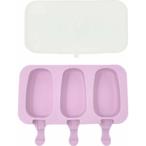 silicone moules glace lolly moule de crème glacée avec couvercle