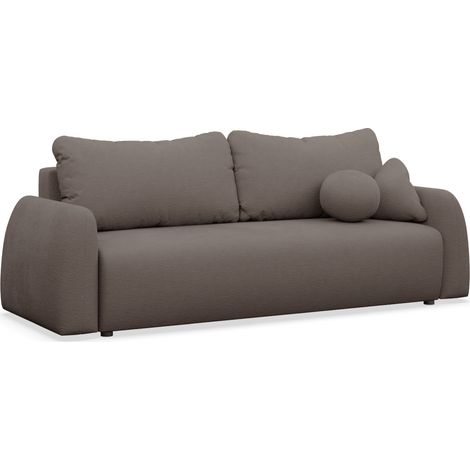 Selsey Nubelle – Sofa 3-Sitzer mit Schlaffunktion & Stauraum, Chenille, braun (1/5)