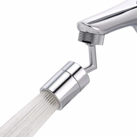 Buse de robinet rotative à 720°, buse de robinet de cuisine rotative à 720°, accessoires de robinetterie de salle de bain, buse de pulvérisation grand angle, buse de robinet (1/5)