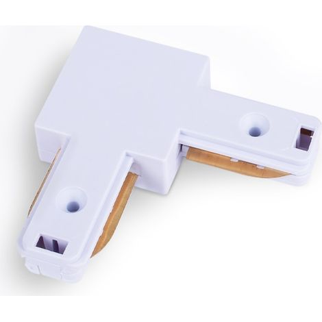 Jonction en angle 90º pour rail monophasé en PVC (Réf. BTMP) - Blanc (1/5)