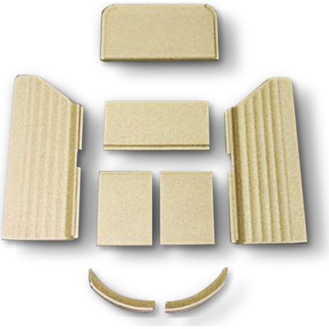 Habillage de foyer pour poêles à cheminée Sola M de Lotus - vermiculite - 8 pièces