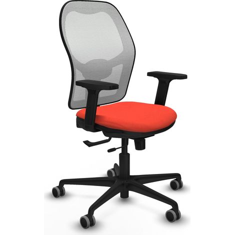 Chaise bureau piqueras y crespo Jorquera noir mousse 65 mm roues (1/2)