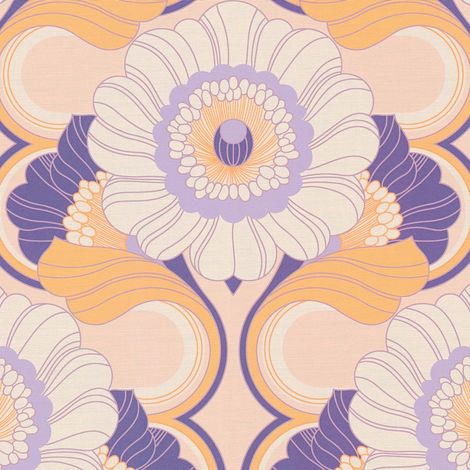 Papier peint Vintage Violet Retro Chic A.S. Création (1/4)