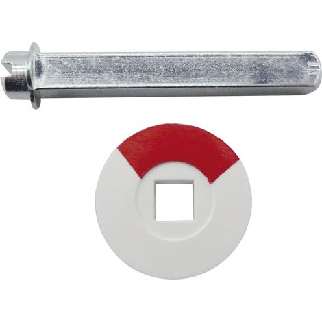 Notöffner für WC,-Langschilder und Rosetten mit Sichtschlitz, 60mm, Stahl verzinkt, 1 Stück Zubehör Beschläge Türen (1/2)