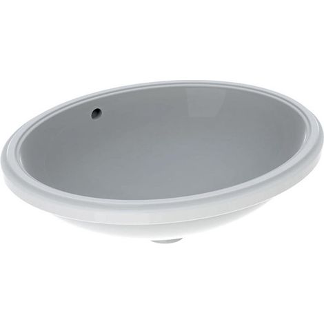 Lavabo sous plan VariForm oval 500x400mm sans trou de robinetterieavec trop plein we