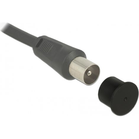 Delock Cubierta antipolvo para F hembra, 10 unidades negro