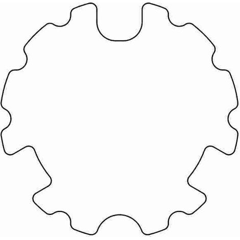 Nice 220.880001 - Ogiva 80x1-1,25 ruota + corona 1