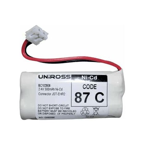ACCUMULATEUR TYPE 2 X AAA 2.4 V 300 MAH POUR PIECES ACCESSOIRES TELEPHONIE - 950.001