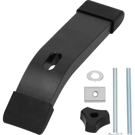 Jeu de pinces de maintien TTrack, Kit d'outils de gabarit de serrage à filetage M8 en métal pour le travail du bois (noir) (1/5)