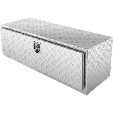 Mophorn Unterboden-LKW-Box,48x24x24"Pickup-Aufbewahrungsbox,robuster Werkzeugkasten aus Aluminiummit Diamantplatte und Schloss und Schlüssel,wasserdichte Anhänger-Aufbewahrungsboxmit