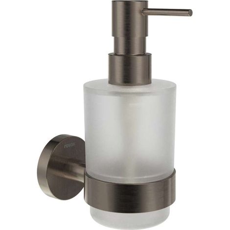 Ravak Kona - Seifenspender mit Halter, Glas/Graphit gebürstet X07P1336 (1/3)