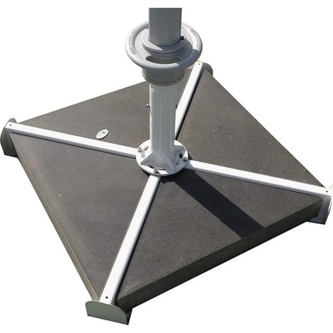 Base per Ombrellone da Giardino in Marmo Lucidato Kraus Fiore Due (1/2)