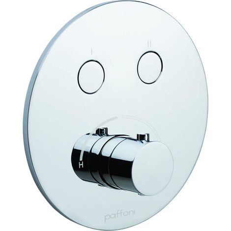 Einbau-Brausemischer mit 2 Funktionen und Ø180 mm Platte Paffoni Compact Box CPM018CR  Chrom