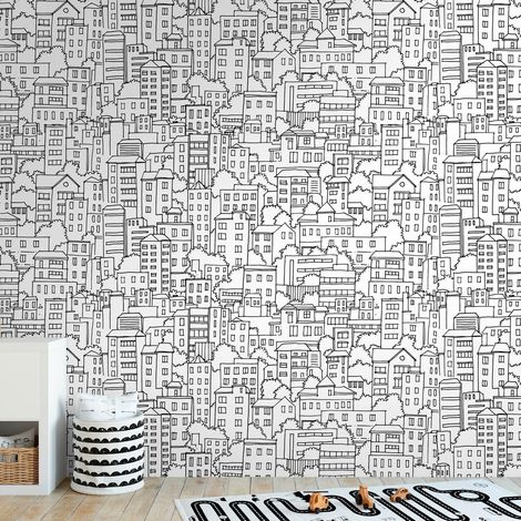 A.S. Creation Livingwalls Fototapete The Wall III 398601 Eine Rolle Ein Motiv 159 x 280 cm Schwarz Weiß (1/4)