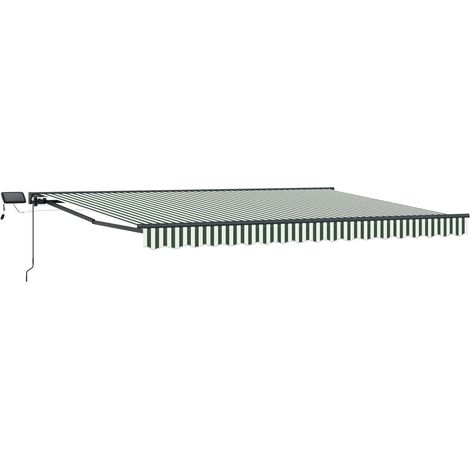 Manual Awning Frame with LEDs 5 x 3.5 m vidaXL (1/4)
