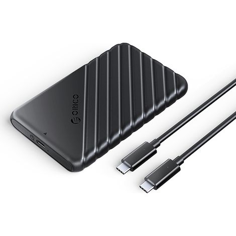 Boîtier USB-C 6 Gb/s pour disque dur/SSD 2,5 pouces 25PW1C-C3 - noir