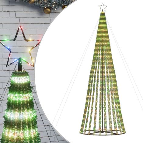 Árbol de Navidad LED 688 LEDs de colores 300 cm vidaXL (1/5)