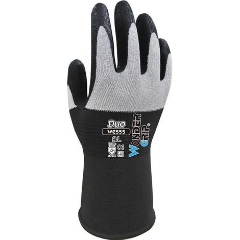 Guantes de trabajo Wonder Grip wg-555 duo transpirables agarre reforzado