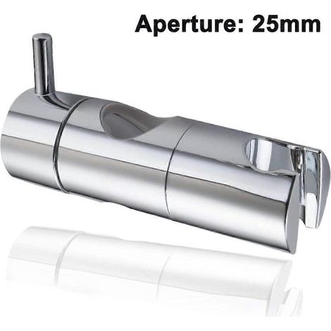 Support de pommeau de douche réglable pour barre de douche coulissante, support universel pour rail de 19/22/25 mm de diamètre extérieur, fixation par pince pour barre de douche coulissante, remplacem