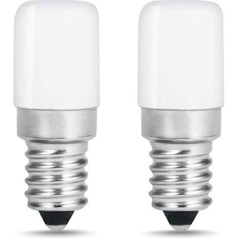 Lot de 2 Lampe E14 LED Ampoule pour Réfrigérateur / 1.5 W - Puissance équivalente à une Lampe de 15 Watt,Blanc Froid - 6000K