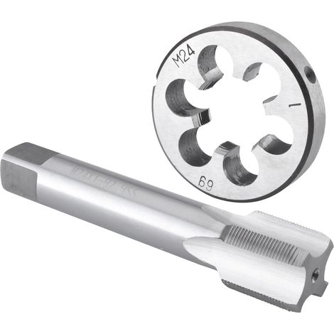 Jeu taraud/filière - M24x1, HSS/acier à outils, pas à droite (1/5)