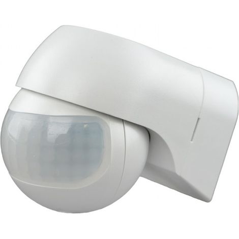 Détecteur de mouvement PIR CP-4B blanc en saillie 180 degrés réglable Eco Light (1/3)