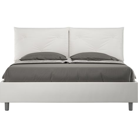 Letto Matrimoniale 160x190 cm con Rete Appia Bianco (1/5)