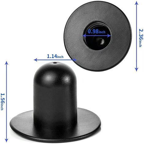 Accessoires de piscine INTEX, supports de tuyauterie, vannes murales, bouchons, bouchons de filtre, bouchons en cuir souple, noir, lot de 4 (1/2)