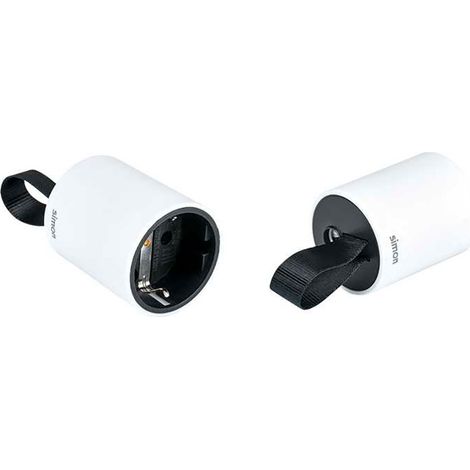 Mobile Basis 2p+tt Schuko Vorne Ausgang 16 A 250 V Leicht Entfernen Weiß