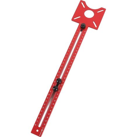 Zoternen Support de rainure de fraisage 4 en 1, gabarit de coupe de cercle de défonceuse métrique, gabarit de quincaillerie d'armoire pour outil de routeur, gabarit de défonceuse multifonction réglabl (1/5)