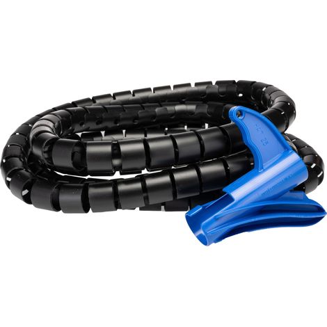 Protège câble RS PRO, Ø interne: 25mm, long. 2.5m, Plastique Noir ( Prix pour Paquet de 6 )