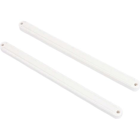 298 mm Kugellager-Schubladenschienen für Möbelschubladen, 2er-Set, aus weißem Kunststoff, Vollauszug. (1/5)