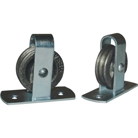 HBS-BETZ Stehrolle 496 Nut 8mm Grauguss m.Längsplatte u.gedrehter Nut - 63139