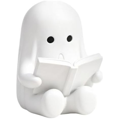 Lesende Geisterfigur, Regaldekoration für Halloween. Geisterstatue für Zuhause, Wohnungen, Büros, Studentenwohnheime, Wohnzimmer, Schlafzimmer, Arbeitszimmer oder Regal. (1/5)