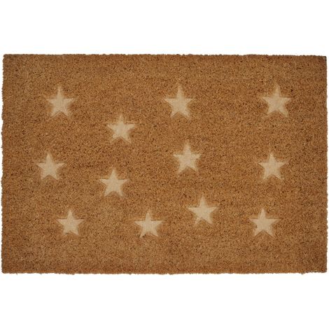 Premier Housewares Star Design Door Mat / Non Slip Floor Mat Indoor and Outdoor Welcome Mat With Robust Coir For Door Entrances / House Entryway / Kitchen / Outside Porch 40 x 2 x 60 (1/5)