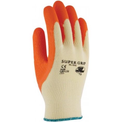 GUANTES SUPER GRIP NARANJA SL324 T-10 (144) - 3L