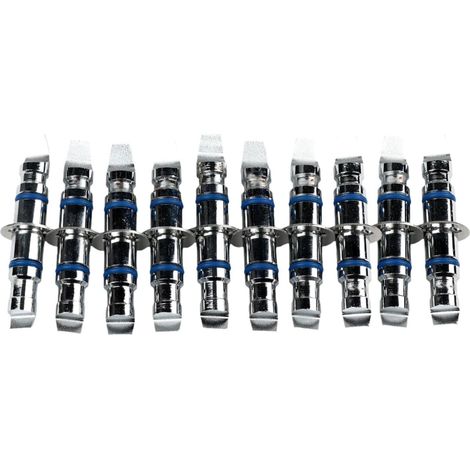 Set of 10 wheel alignment studs, ideal for wheel alignment shops. Compact and compatible with standard wheel studs. (1/5)