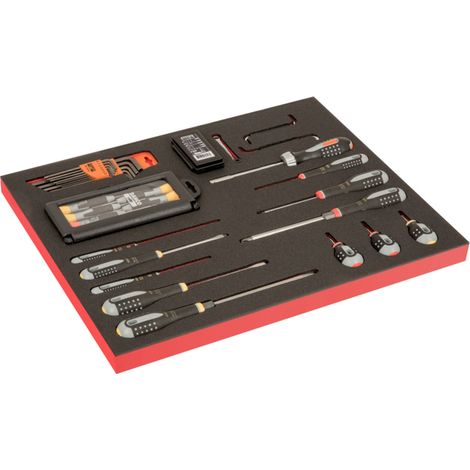 Bahco Fit&Go 3/3 Schaumstoffeinlage Schraubendreher-/Bit-Satz - 60-tlg. (1/3)