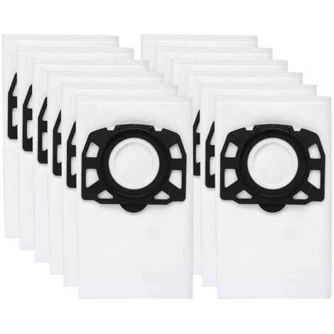12er-Pack Staubsaugerbeutel, kompatibel mit Kärcher Staubsaugerbeuteln WD2 Plus, Kärcher WD 3, WD 3 Akku, KWD 1, KWD 2, KWD 3, MV 3, SE4001, SE4002, Universal-Staubsaugerbeutel (1/5)