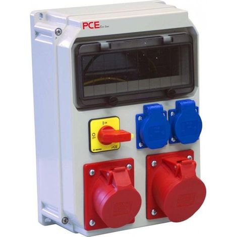 PCE Interruptor automático industrial de plástico 40A IP54 10 módulos