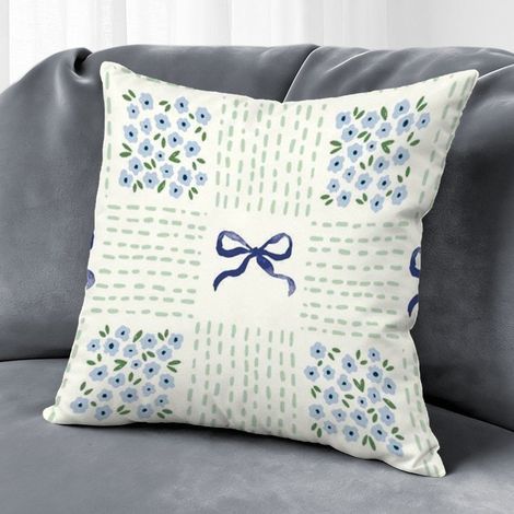 Housse de coussin floral vintage, décoration salon chambre,50×50cm (1/5)