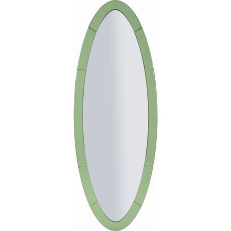 Miroir Mural Ovale "Oslo" 150cm Vert (1/5)