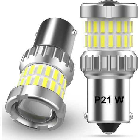 P21W 1156 BA15S Canbus 500% Brightness 4000LM 12V 6000K Xenon White 7506 P21W 1141 LED Reverse Light Bulb (1/5)