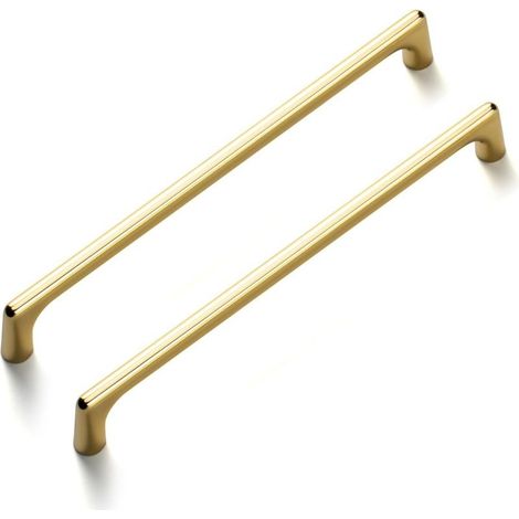 2 Pièces Poignées de Porte de Tiroir de Cuisine en Laiton Brossé,Poignee de Porte Meuble,Poignée de Tiroir Matériel Moderne pour Cuisine,Chambre,Armoire,Entraxe 160 mm (1/5)
