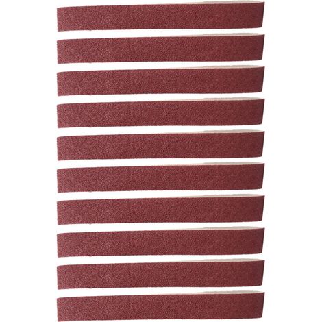 10 Courroies Abrasives Alumine 528x30mm Grain 120 pour Ponceuse à Bande - Ponçage Bois Métal - Lot de 10 Pièces (1/5)